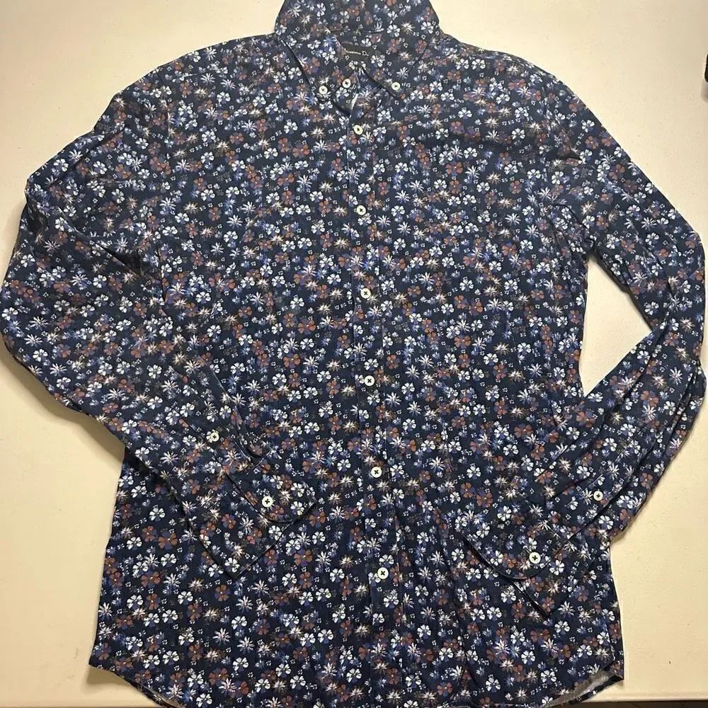 Massimo Dutti floral button up medium